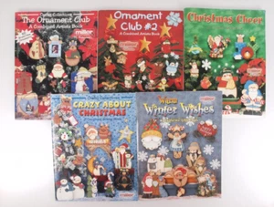 Miller Woodcrafts Crafts Collections Books Lot of 5 Winter Christmas Ornaments - Picture 1 of 12