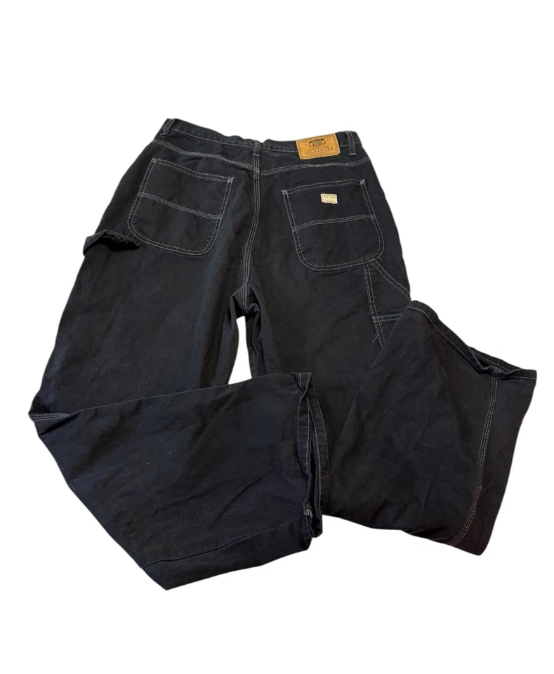 Vintage Y2K Route 66 carpenter jeans Pants junior Black Wash Size 13/14 - Image 1 of 4