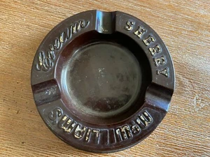 McWilliams Cream Sherry Round Ashtray Vintage - Picture 1 of 3