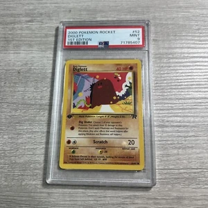 2000 Pokemon Rakete #52 Diglett 1. Ausgabe PSA 9 - Bild 1 von 2