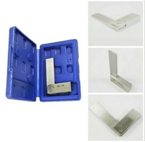 Kleine 90° Anschlagwinkel 80x50mm Winkelmesser Präzisionswinkel Edelstahl Winkel - Bild 1 von 4