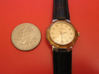 BAUME MERCIER RIVIERA RELÓGIO DE DATA FEMININO OURO 18K/AÇO DIAMANTE 25mm - Imagem 1 de 4