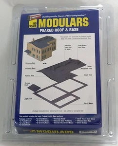 Walthers HO Scale Modulars Peaked Roof & Base Kit NEW 933-3720 - Picture 1 of 1