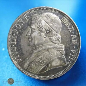 ITALY - VATICAN - Shield Pius IX 1853 year VIII KM.1324 - Picture 1 of 3