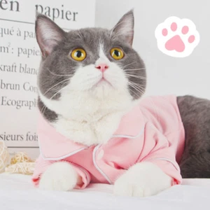 Soft Knitted Cat Pajamas Small Dogs Loungewear Pet Clothing Clearance Sale - Picture 1 of 8