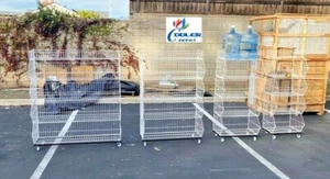 NEW 5 Layer Tier White Wire Grid Retail Shelving Shelf Merchandise Display - Picture 1 of 20