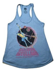 Junk Food Womens Star Wars Italian Print Guerre Stellari Tank Shirt New M, L - Picture 1 of 1