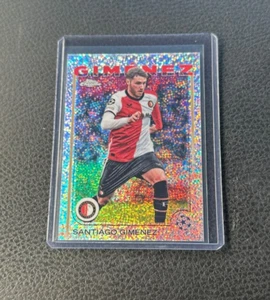 2024-25 Topps cromo UEFA Santiago Giménez refractor de motas - Imagen 1 de 1