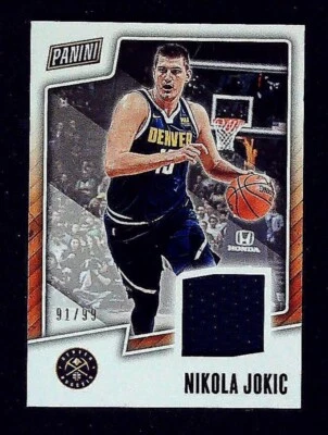 2019 Panini Fathers Day Nikola Jokić Relic Jersey Patch Card #NJ /99 Nuggets MEM - Image 1 of 2