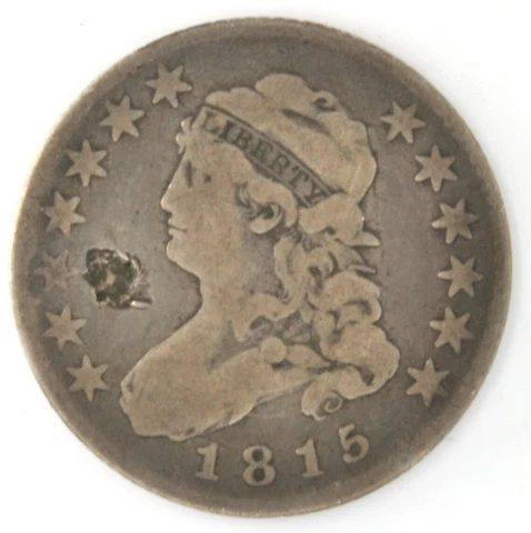 1815 Capped Bust Quarter Dollar Variety I US Silver 25 Cent Coin Philadelphia Cover
