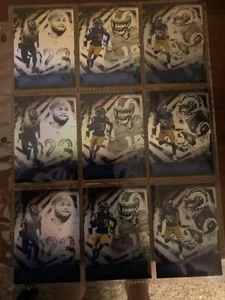 2021 Illusions Football Los Angeles Rams (9) Card Lot Cam Akers, Harris, Atwell - Bild 1 von 8