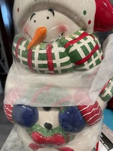 Markenlos Weihnachten Schneemann Figur Plätzchen verpackt 2 Stück nie benutzt - Bild 1 von 3