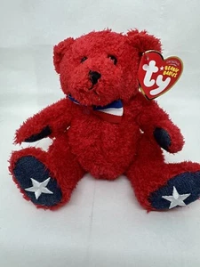 Ty Beanie Baby- Sparklers the Red White and Blue Bear  (2007) - Picture 1 of 3