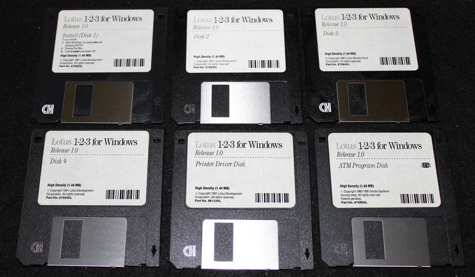 Lotus 1-2-3 for Windows - Release 1.0 (6 Disks) - Image 1 of 1