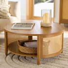 Caning Coffee Table, Light Honey Finish