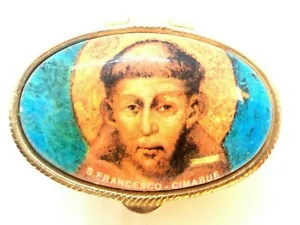 St. Francis Pill Box - Decorative Box, Made in Italy - Picture 1 of 3