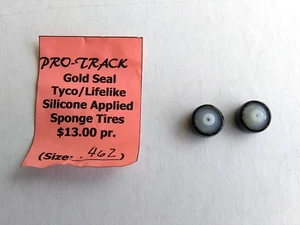 ProTrack Gold Seal Tyco LifeLike Silicone Applied Sponge SlotCar Tires Size .462 - Picture 1 of 5