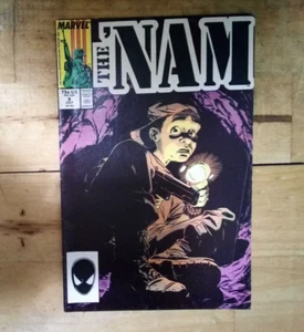 (17-15) COLLECTIBLE COMIC BOOK: "THE 'NAM, VOL. 1, NO. 8, JULY 1987: IN THE UND" - Picture 1 of 21