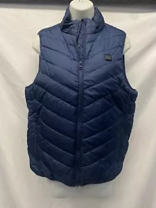 Woman’s Heated Puffer Vest • Blue • Size M - Picture 1 of 3