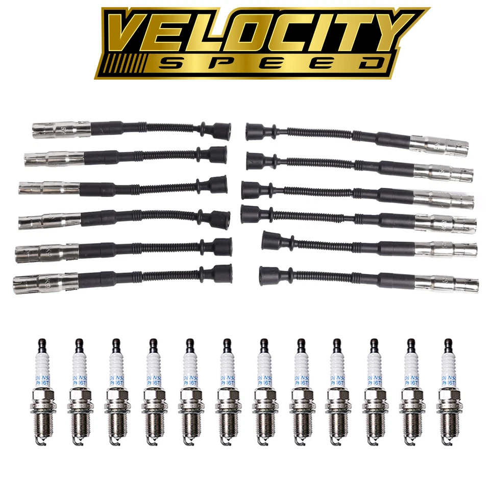 12 bujías Denso Platinum + juego de cables para Chrysler Crossfire 2004-2008 3,2 L V6 Foto 1 de 1