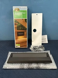 Hampton Bay Black Integrated LED Deck Step Light Low Voltage JAO2601L 10 1/2” - Picture 1 of 8