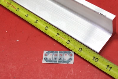 2"x 2"x 3/8" ALUMINUM 6061 ANGLE BAR 10" long T6 Extruded Standard Mill Stock - Image 1 of 3