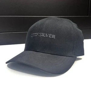 Gorra ajustable Quiksilver Beach Cruiser para hombre con cierre a presión negra - NUEVA - Imagen 1 de 6