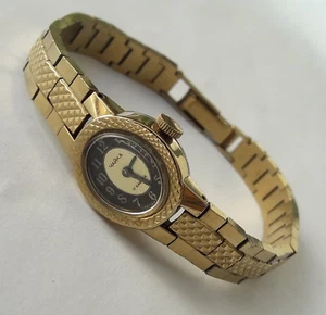 Vintage CAIKA (Chaika) chapado en oro cuerda manual soviético hecho reloj de pulsera - Imagen 1 de 12