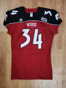 Winston-Salem State Rams Authentic Game Worn Football Jersey #34 L WSSU Rams - Picture 1 of 5