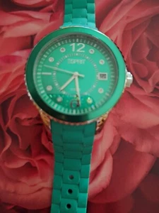 Esprit Uhr GRÜN Unisex Silikonarmband - Bild 1 von 9