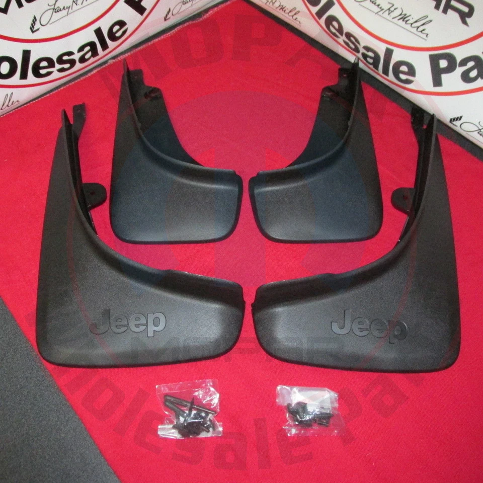 Protector de guardabarros moldeado delantero y trasero Jeep Cherokee NUEVO OEM MOPAR Foto 1 de 2