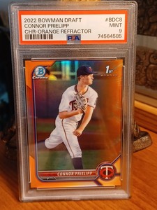 2022 Bowman Chrome Draft Connor Prielipp Orange Refractor Psa 9 Mint 🔥 non Auto