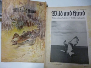6x Wild und Hund 1936 und 37 tolle Hefte Jagd viel Werbung usw - Bild 1 von 8