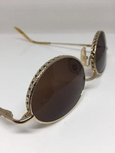 New Vintage Christian Dior Edith Sunglasses C. 43Y Gold New Rare Vintage NOS 80s - Picture 1 of 12