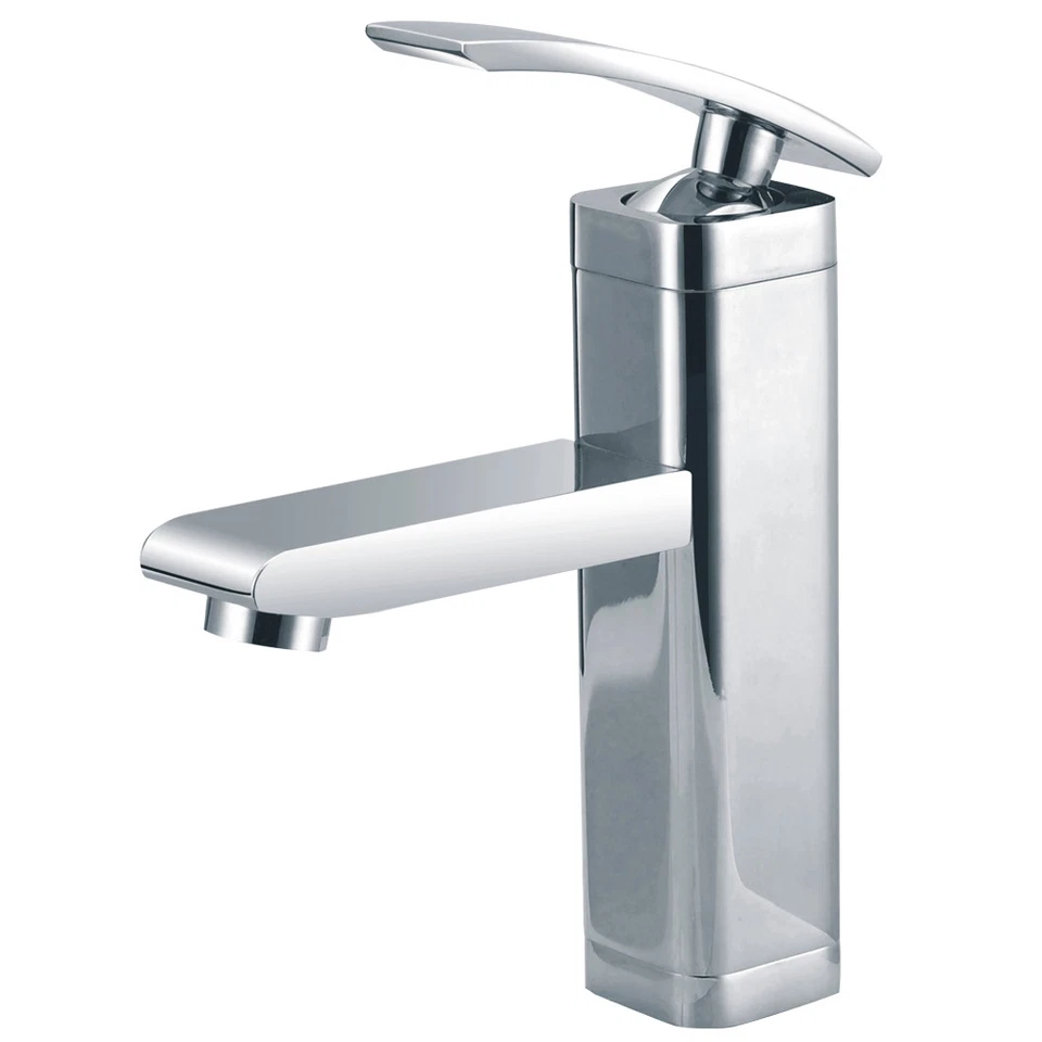 LED Design Rubinetto Miscelatore Monocomando Bagno Lavabo Cromo Sanlingo - Immagine 1 di 1