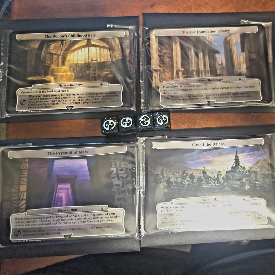 MTG Doctor Who - Complete Set 40 Planechase Cards with All 4 Dice - New & Sealed - Image 1 of 1