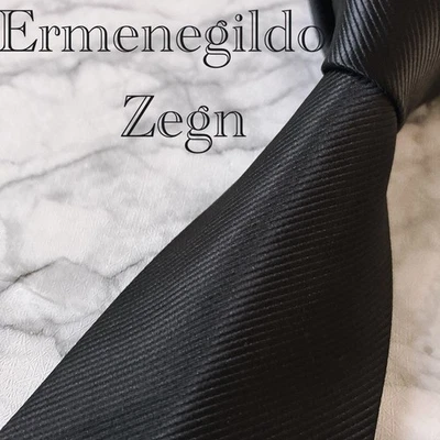 Corbata Ermenegildo Zegna Jacquard Sólida Brillante Sin Usar Sin Manchas Marca de Lujo Foto 1 de 4