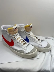 Nike Blazer Mid ’77 "Mismatched" Men's Shoes White-Medium Blue BQ6806-117 - Picture 1 of 11