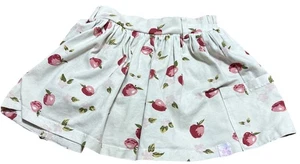 SweetHoney Skort Rock Mädchen Taschen Äpfel Baumwolle elastische Taille 4T - Bild 1 von 6