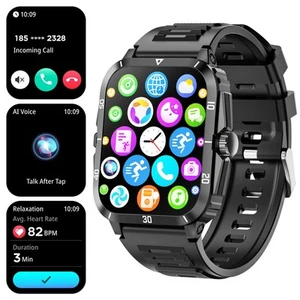 3ATM Waterproof Smart Watch For Men (Answer/Make Call）Fitness Tracker Wristwatch - Picture 1 of 7