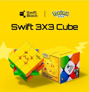 Swift 3×3 Cube Pokémon Series Magic Cube - Pikachu Edition - Picture 1 of 6