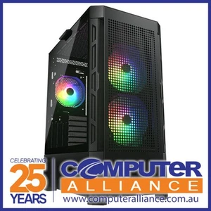 Cougar ATX AIRFACE RGB Tempered Glass Case Black CGR-5ZD1W-AIR-RGB - Picture 1 of 3