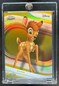 2025 Topps Chrome Disney Bambi Gold Refractor #22/50 - Picture 1 of 2