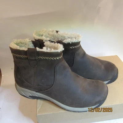 Женские водонепроницаемые ботинки Merrell Encore 4 Bluff на молнии Polar размер 7 1/2 коричневая кожа - Изображение 1 из 4