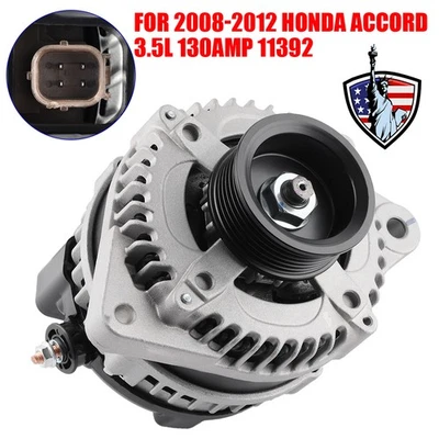 High Output Alternator Fit Honda Accord 2008-2012 V6 3.5L 130Amp 12V Durable New Foto 1 de 4