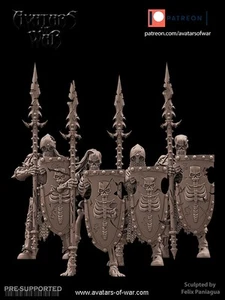 Morts vivants - Lancier squelette X 4 - Foto 1 di 1