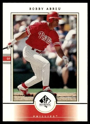 2000 SP Authentic Bobby Abreu Philadelphia Phillies #78 - Image 1 of 2