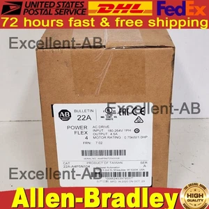 VERSIEGELT IM KARTON! ALLEN-BRADLEY POWERFLEX 4 0,75KW 1,0PS AC ANTRIEB 22A-A4P5N104 - Bild 1 von 4