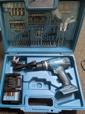 Makita HP347DWEX3 Cordless hammer drill set NO BATTERIES INCLUDED - Image 1 of 3