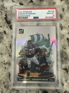 Panini Donruss 2022 Adrian Peterson Downtown! #DT-AP PSA 10 gemas como nuevas vikingos SSP - Imagen 1 de 4